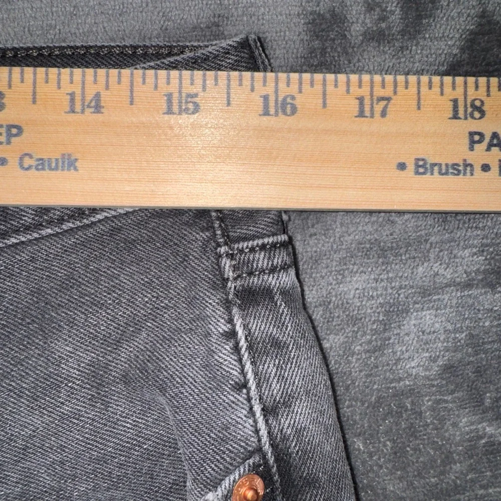 Mens 30x26 Levis 501 Original Fit Jeans Black Good Frayed Hem Button Fly 868